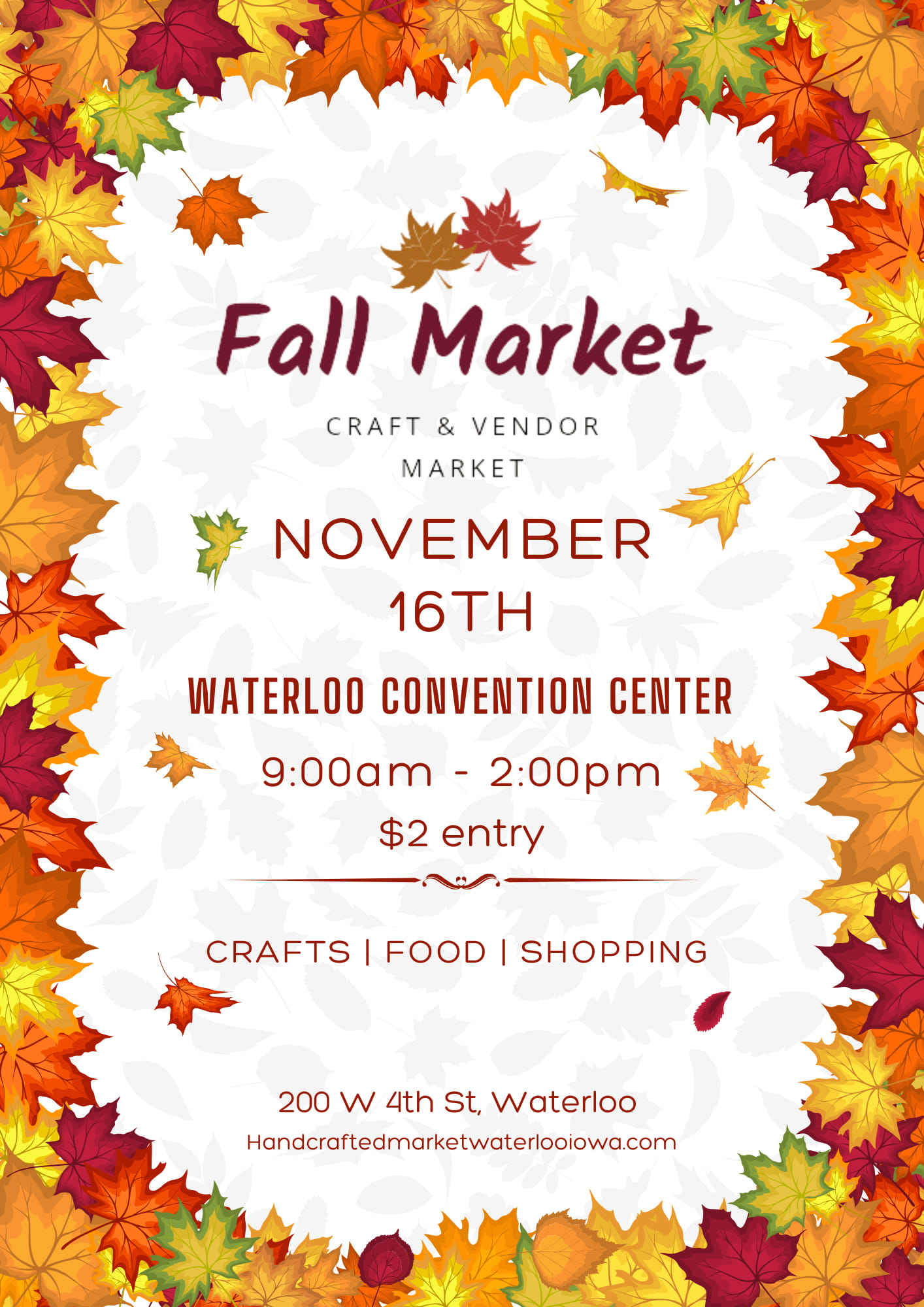 Fall Handcrafted Market Event Image